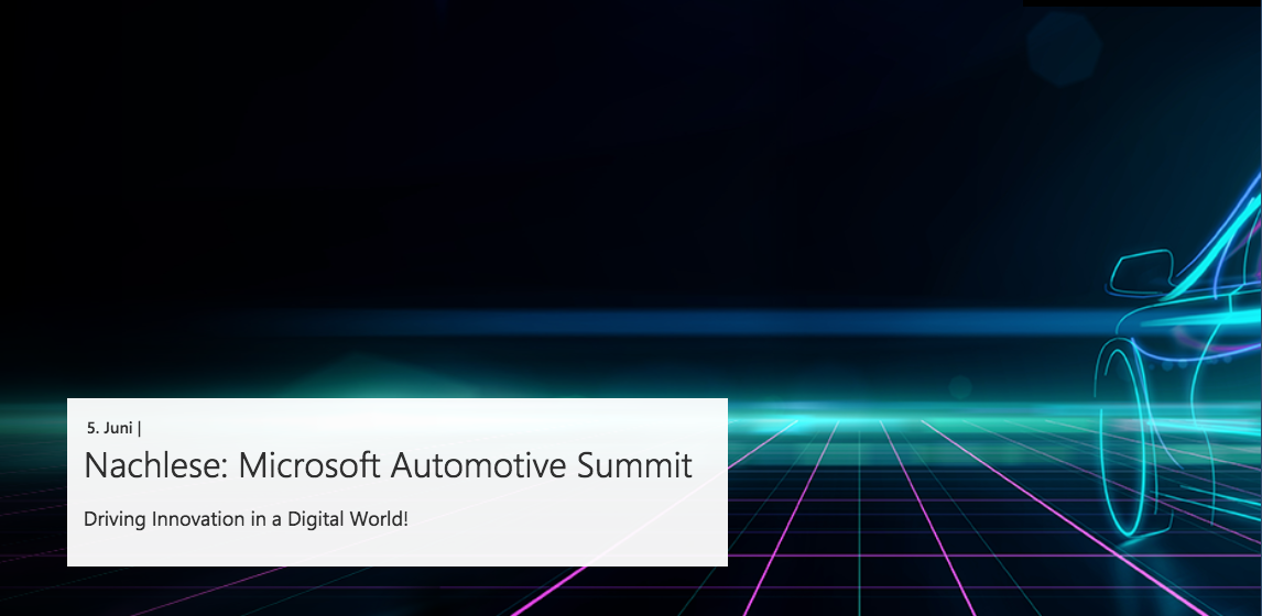 microsoft automotive summit